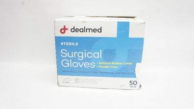 Dealmed 787990 Surgical Gloves Size 9.0 - Box of 50 Pairs